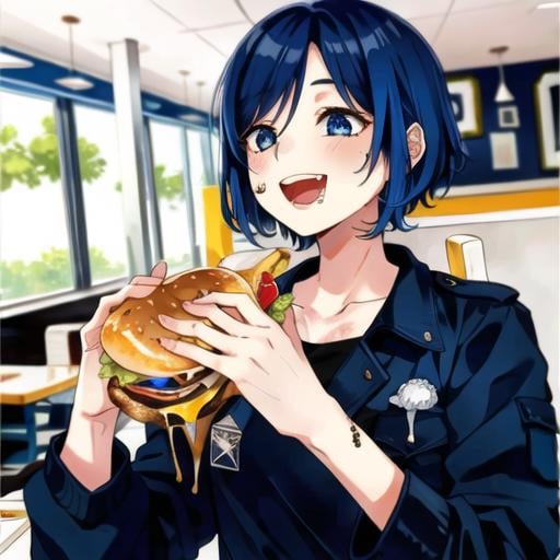 Eating a hamburger - AI Model cover image