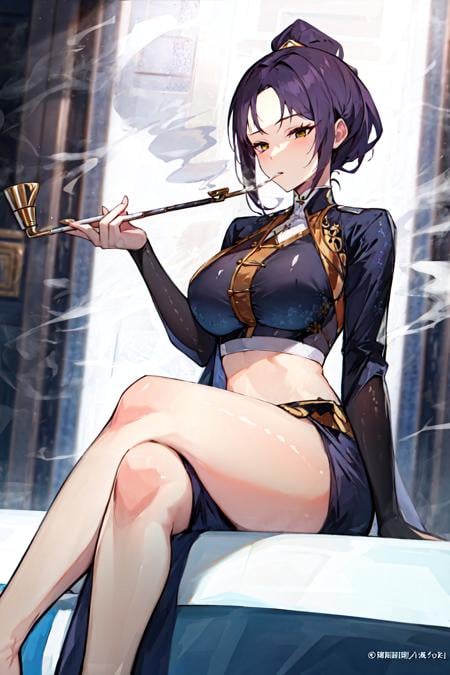 [Concept] holding_smoking_pipe - AI Model cover image