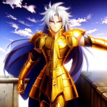 Gemini Saga (Saint seiya) - AI LoRA model on PixAI
