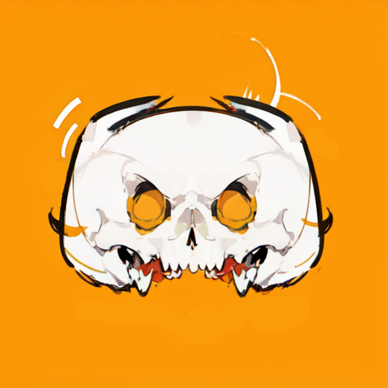 AI art "Skull creature Discord profile"
