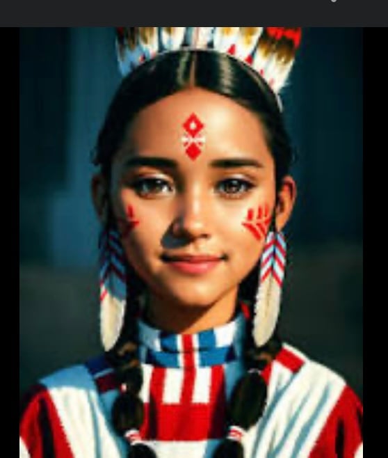Native American girl - AI Model cover image