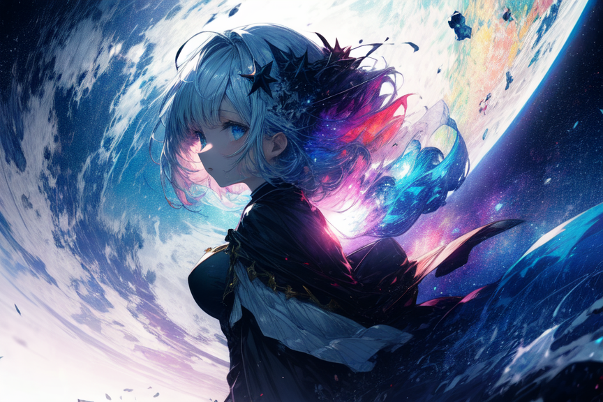 AI art "Colorful Galaxies"
