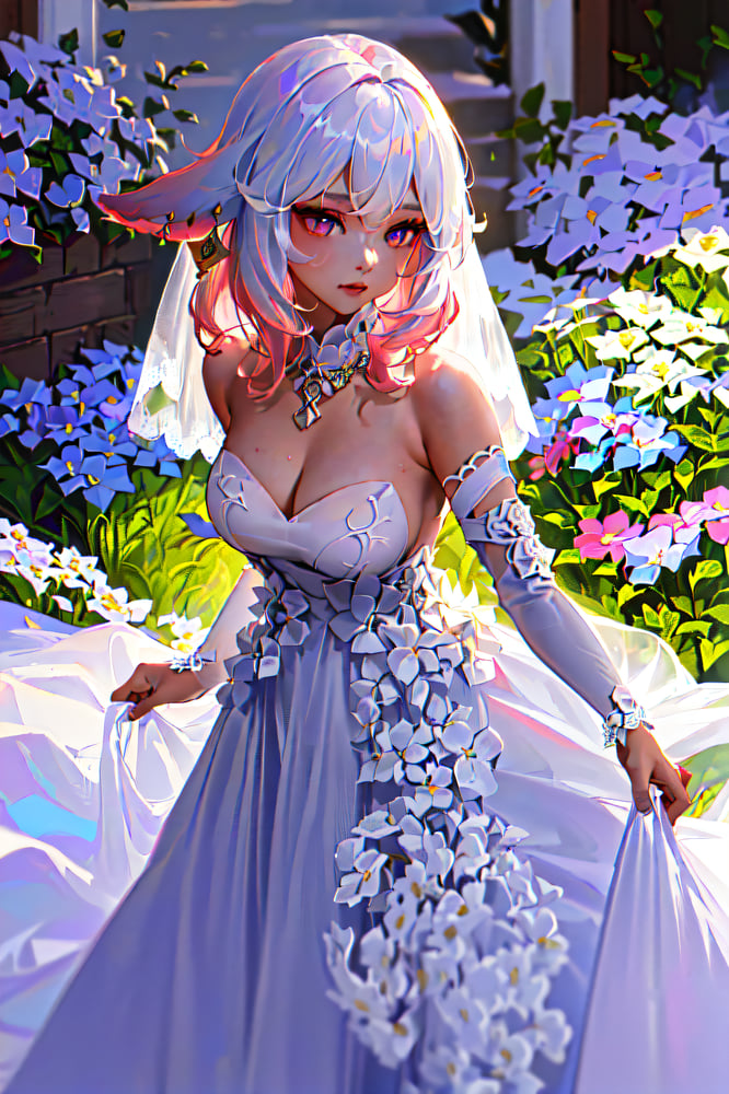 AI art "Yae Miko Wedding 5"