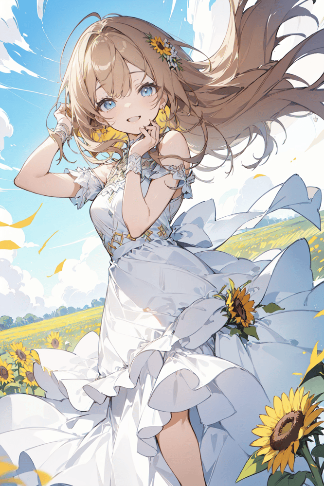 AI art "Sunflowers"