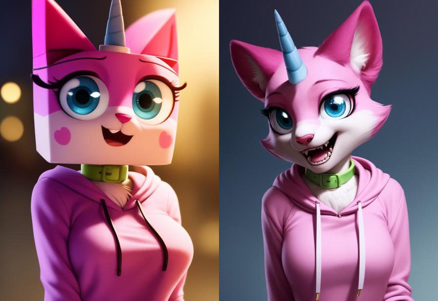 Unikitty (Lego Movie) Anthro Character LoRA - AI LoRA model on PixAI