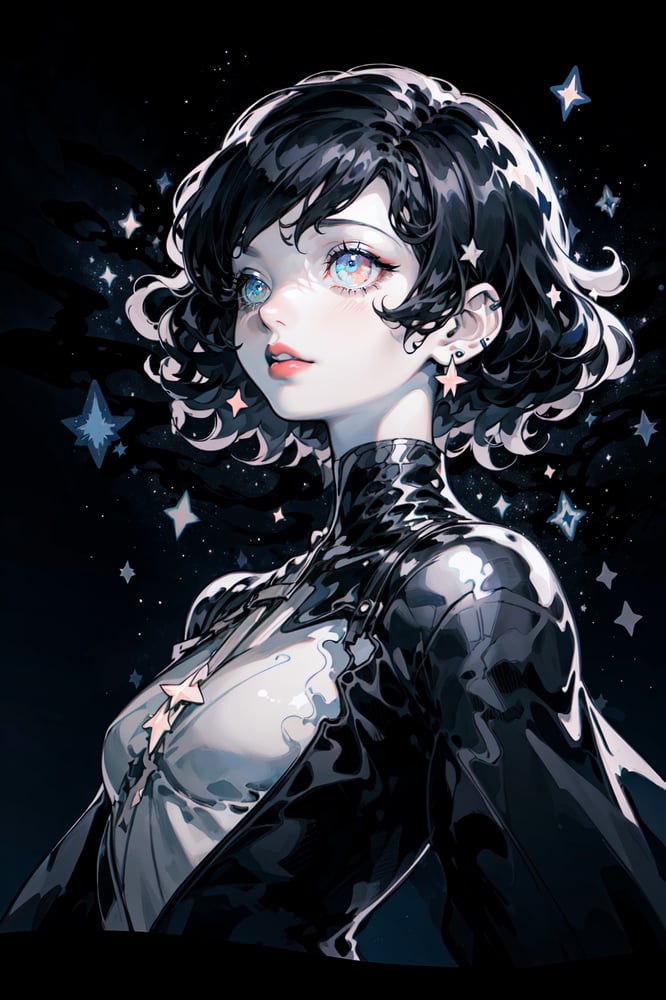 AI art "Dark" for keywords (best quality), (masterpiece), (detailed), (beautiful detailed eyes), white eyes,  <lora:more_details:0.3>,