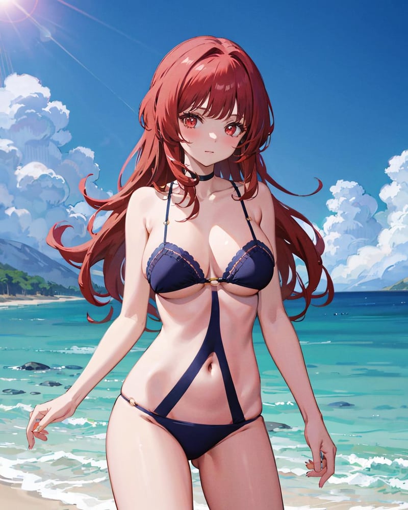 【Costume】Lace Trimmed Bikini of Vittorio Veneto (Azur Lane) 维内托同款蕾丝比基尼 - AI Model cover image