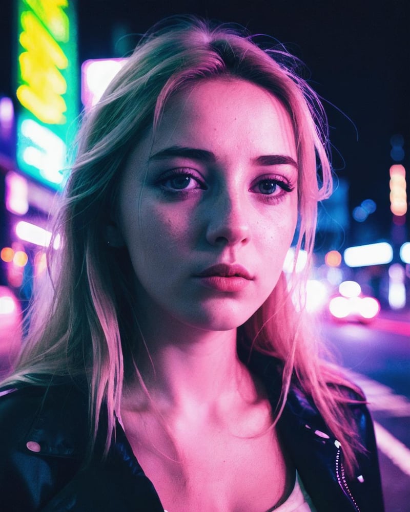 Neon photography - AI LoRA model on PixAI