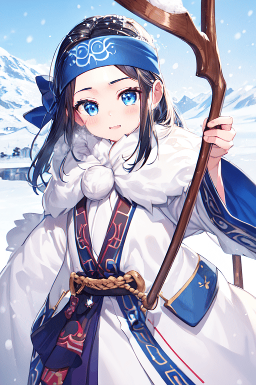 AI art "Ainu girl"