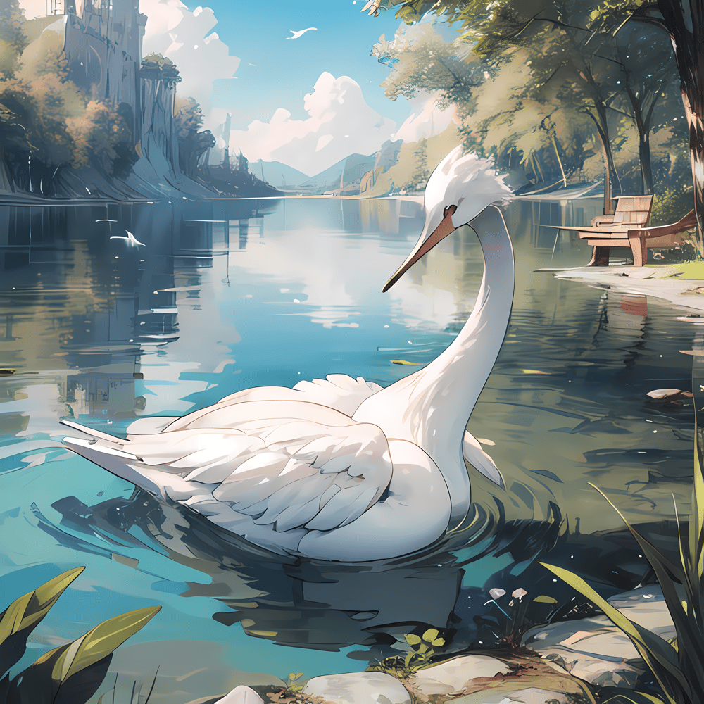 AI art "Swan"