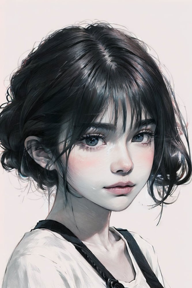 写实人物素描（单色+淡彩）|| Realistic style sketching (monochrome + light color) - AI Model cover image