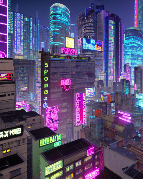 cyberpunk scene - AI Model cover image