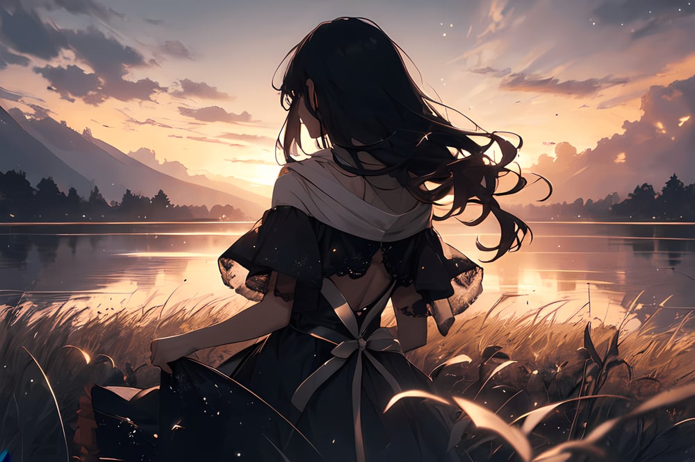 AI art "The Girl Who Waited"