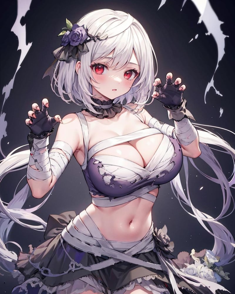 【Costume】【Cosplay】Mummy Costume of Super Creek (Chiffon Ribbon Mummy) 小海湾的木乃伊装 - AI Model cover image
