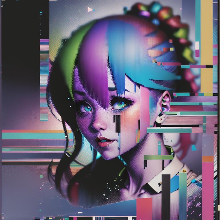 Glitchcore / Breakcore Style (LORA version) - AI Model cover image