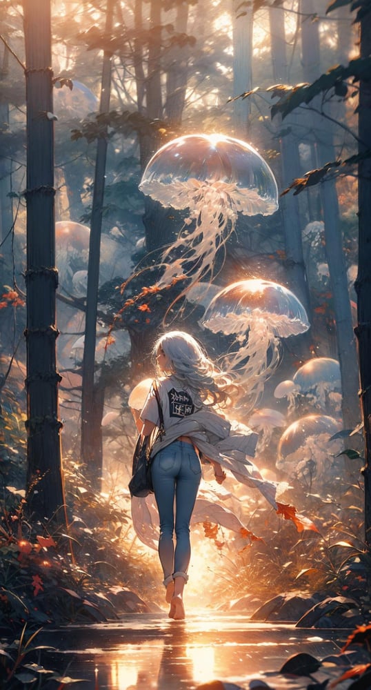 [LoRA] Jellyfish forest / 水月森 /くらげもり Concept (With dropout & noise version) - AI LoRA model on PixAI