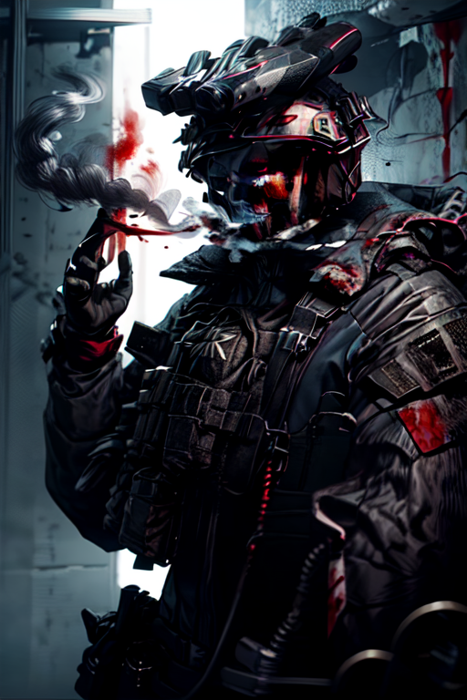 AI art "Ghost Call of duty Morden Warfare 2"