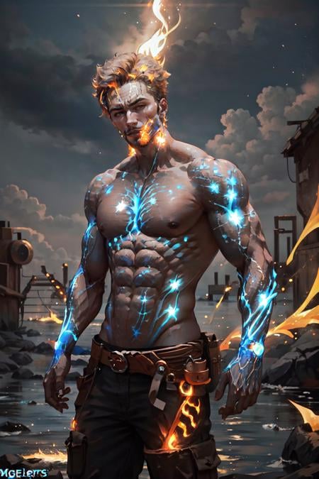 Energy Veins | Concept LoRA - AI Model cover image
