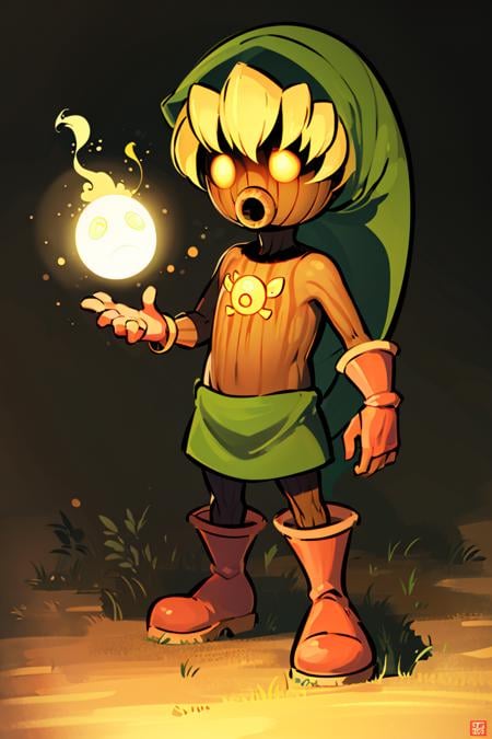 Deku Link (Zelda, Majora's Mask) Character LoRA V1.0 - AI LoRA model on PixAI