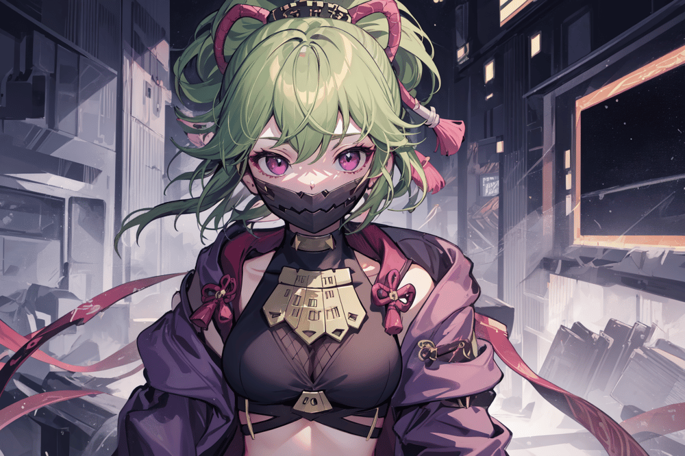 AI art "kuki-shinobu genshin impact"