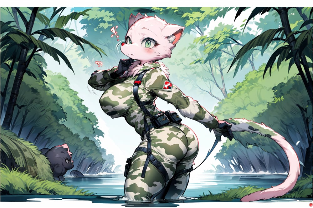 AI art "soldier Mew 2"