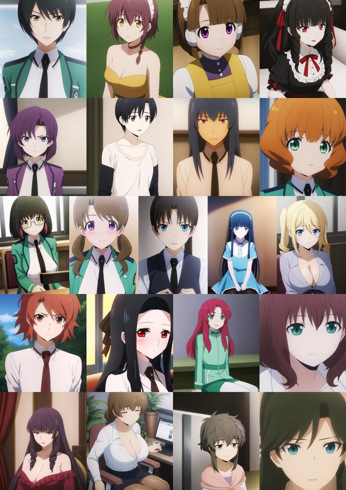 魔法科学科の劣等生キャラクターパック/The Irregular at Magic High School - Girlpack (21 Girls) LoRA - AI LoRA model on PixAI