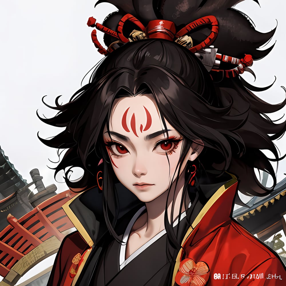 AI art "Samurai girl"