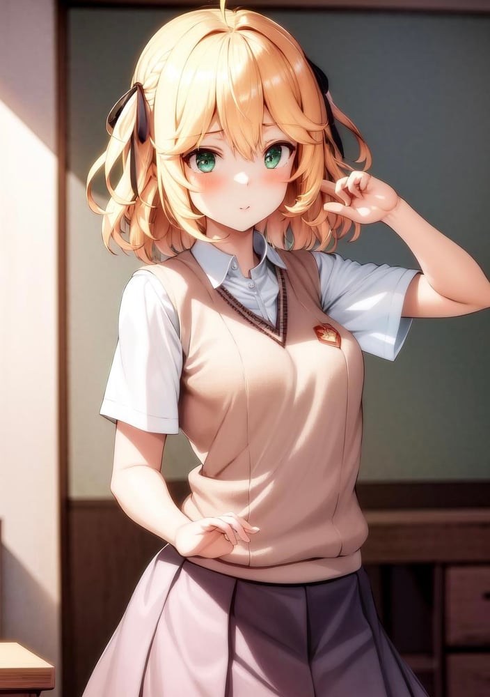 Tokiwadai School Uniform (short sleeves) | 常盘台校服 短袖 | 常盤台制服 (Toaru Majutsu no Index) - AI Model cover image