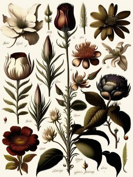 95-Century Botanical Illustration LoRA - AI Model cover image