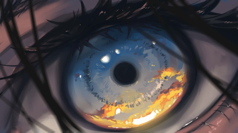 Scene reflection in eye - AI LoRA model on PixAI
