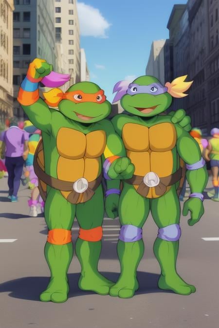 TMNT 1987, Multi-character LoRA - AI LoRA model on PixAI
