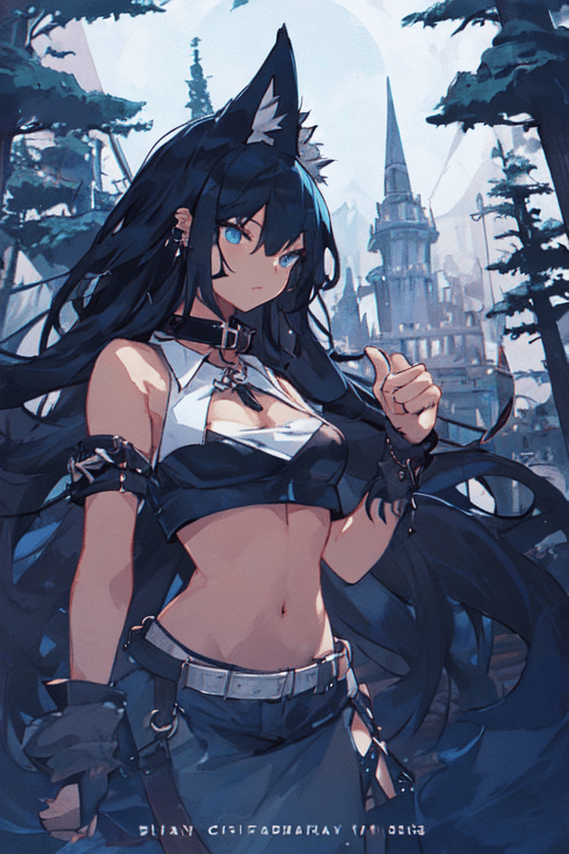 AI art "Wolf Girl"