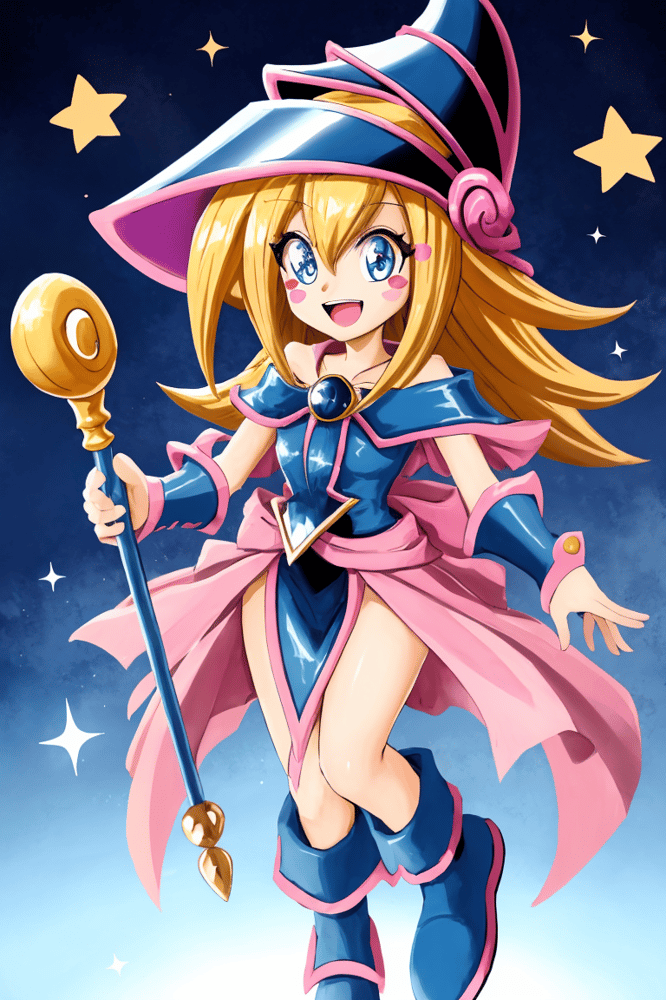 Toon Dark Magician Girl - AI LoRA model on PixAI