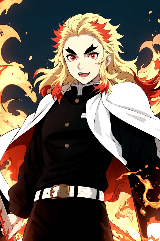 Kyojuro Rengoku (Demon Slayer) 🔥 - AI LoRA model on PixAI