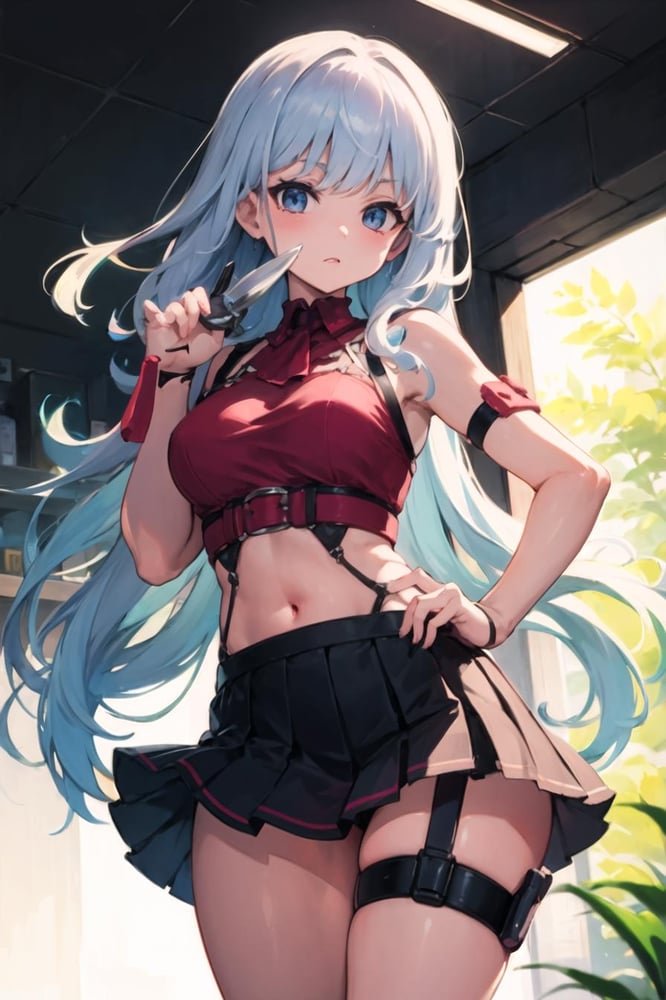 Knife thigh strap - AI Model cover image
