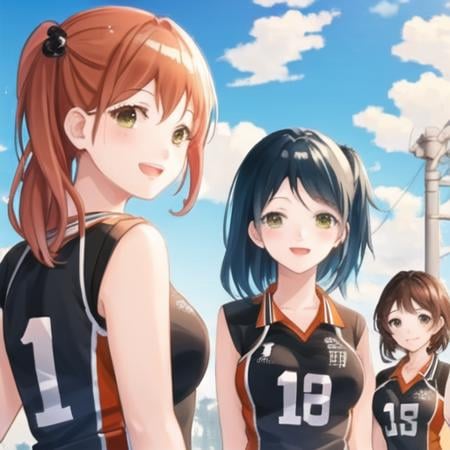 Karasuno sleeveless uniform - Haikyuu! - AI Model cover image