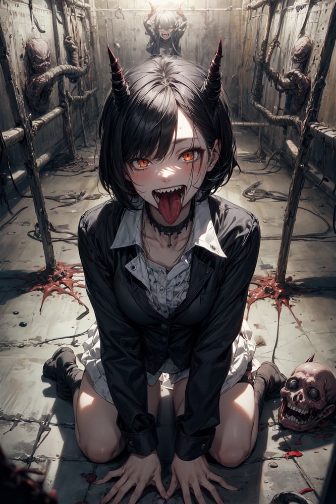 AI art "Inside a crazy mind" for keywords girl