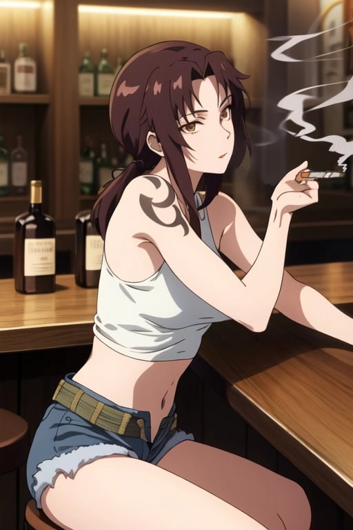 AI art "BLACK LAGOON Revy" generated with Revy - Balalaika - Roberta | Black Lagoon