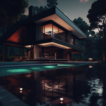 XSarchitectural-6 Modern small building - AI Model cover image