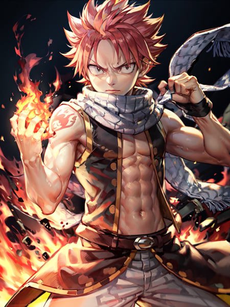 AI Art LoRA Model: Natsu Dragneel / Fairy Tail