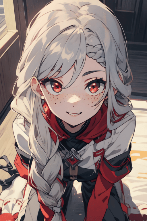 AI art "Silver Braids"
