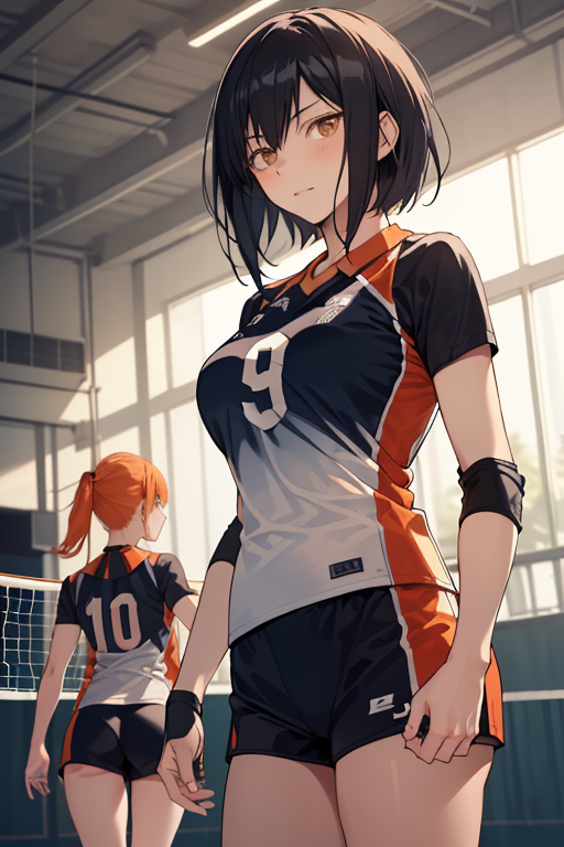 AI art "Hinata and Kageyama"