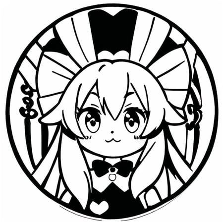 Vynstick BW vinyl sticker LORA - AI Model 커버 이미지