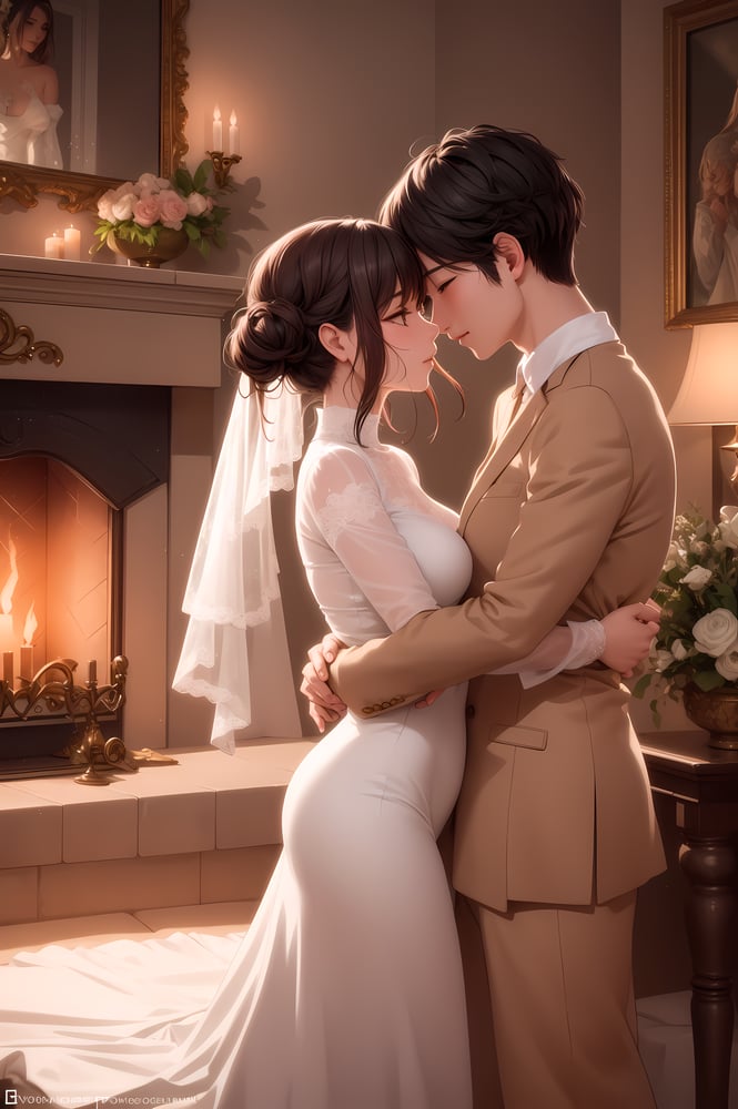 AI art "Intimate Moment"
