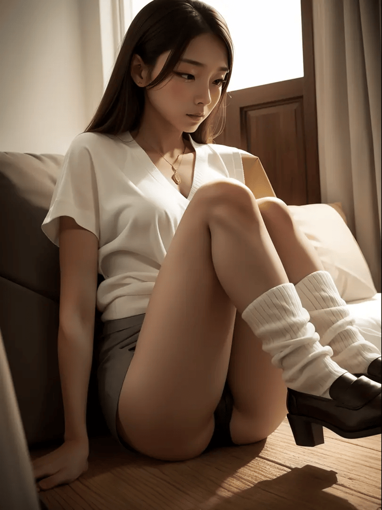 loose socks　LEG WARMER - AI Model cover image