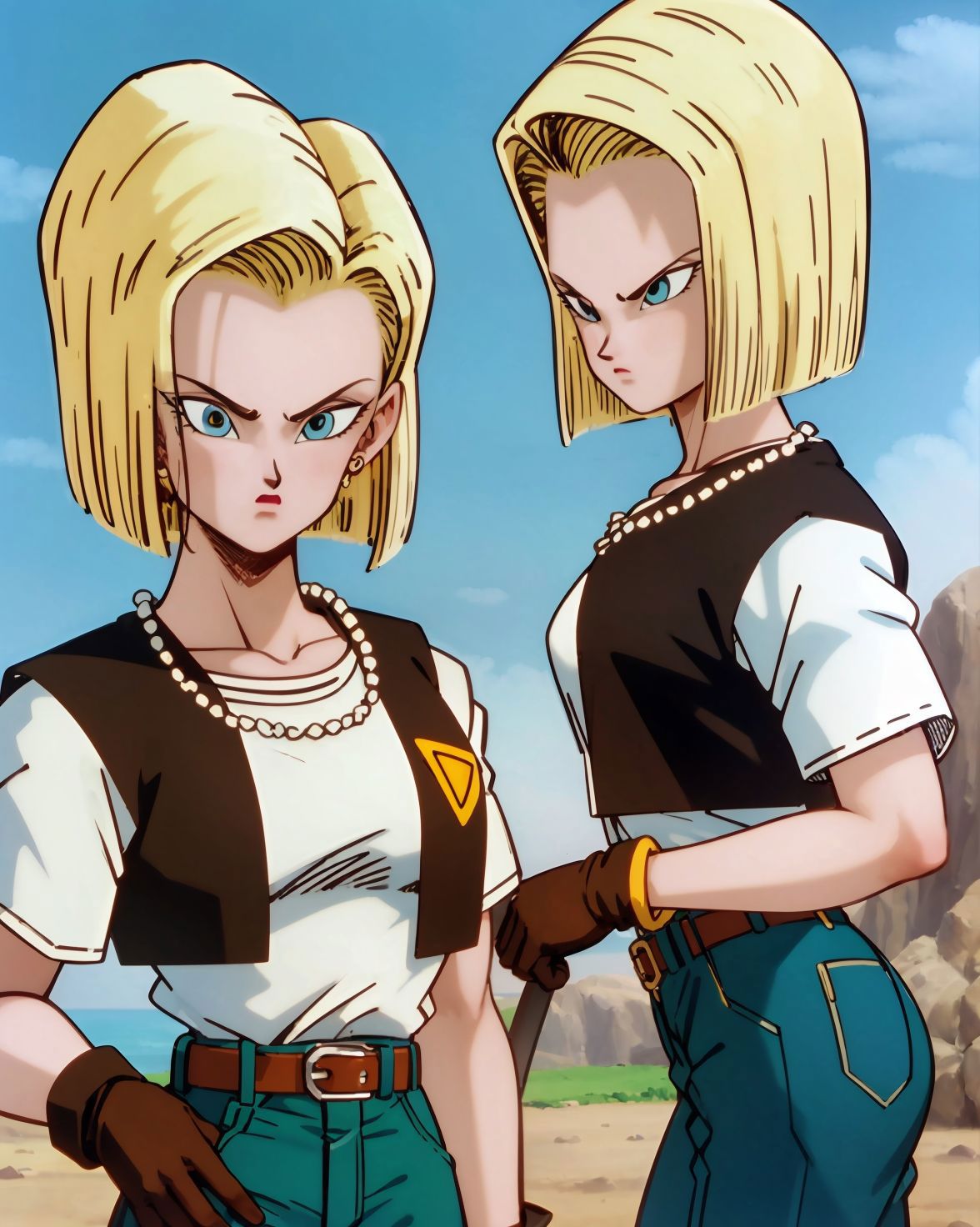 AI Art LoRA Model Android 18 Dragon Ball Z PixAI