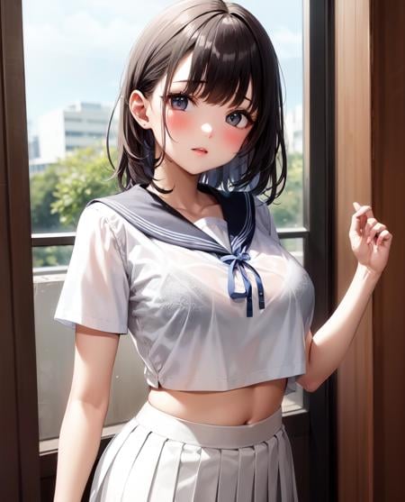 Bra visible through clothes - AI Model cover image