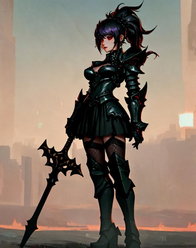 Fantasy Armors - Goth Armor - AI LoRA model on PixAI