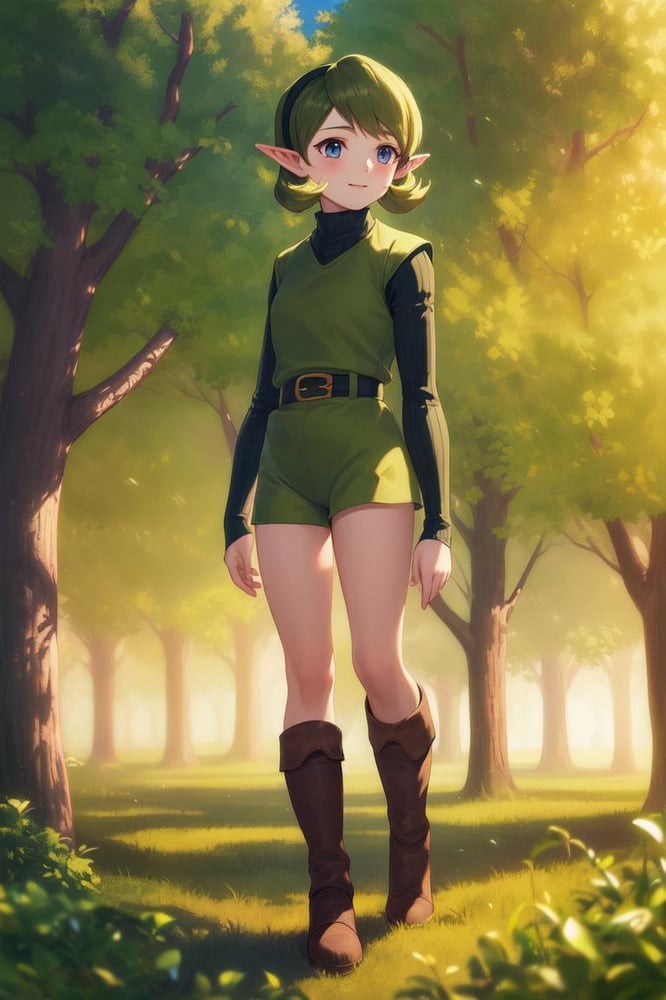 Saria (LoZ OoT) - AI LoRA model on PixAI
