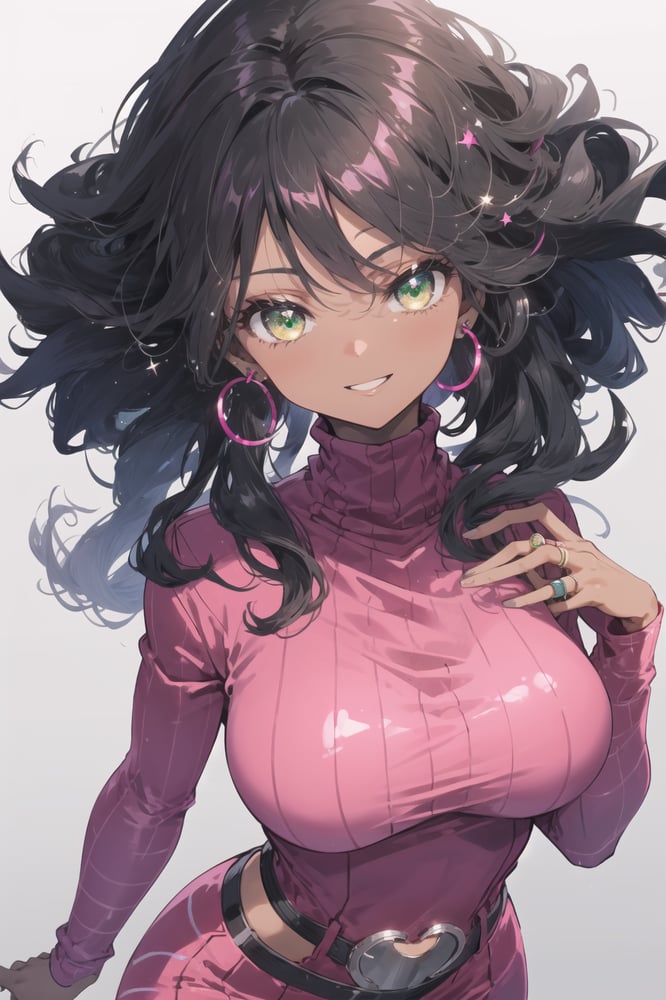 AI art "dark skin girl"